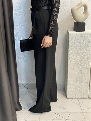 Nisan Marka Siyah Yüksek Bel Palazzo Pantolon 