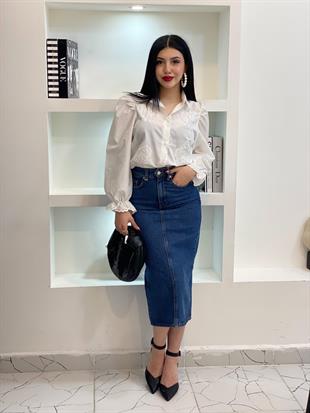 Orj Marka Midi Boy Jean Etek 