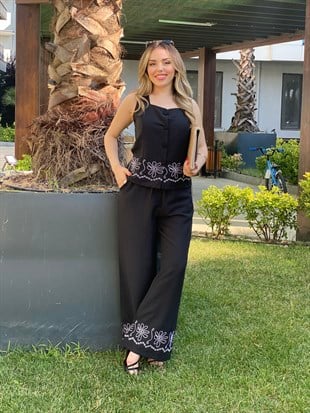 Orj Marka Tasarım Nakışlı Takım 