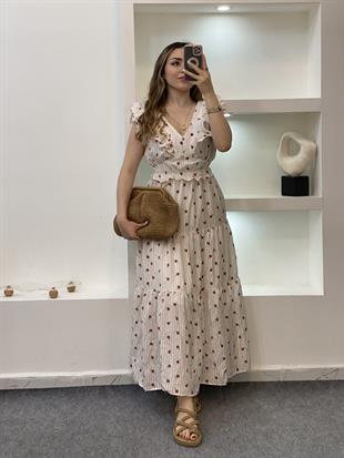  Volanlı Model Elbise