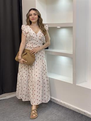  Volanlı Model Elbise