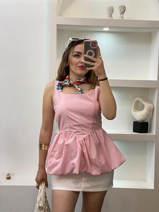 Pembe Balon Etek Marka Model Bluz