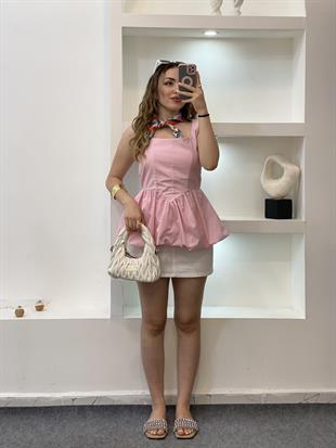 Pembe Balon Etek Marka Model Bluz