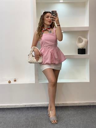 Pembe Balon Etek Marka Model Bluz