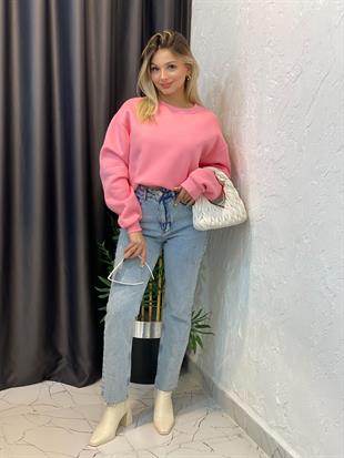 Pembe İçi Şardonlu Sweatshirt 