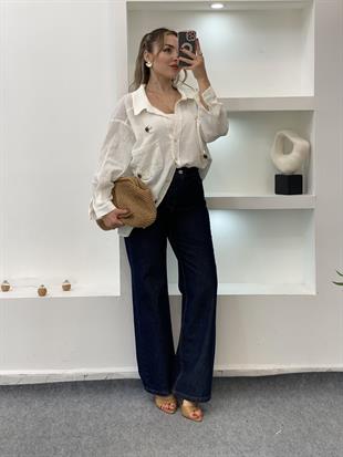 Perry Açık Bej Deniz Kabuklu Gömlek 