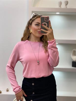 Q Marka Pembe Premium Kalite Triko