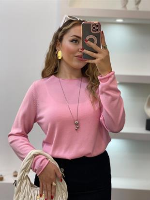 Q Marka Pembe Premium Kalite Triko