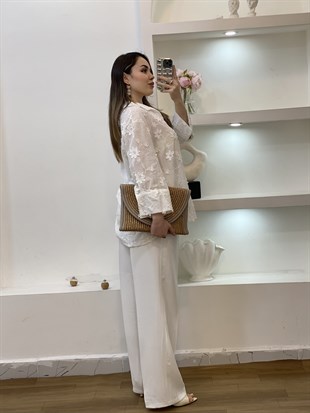 Robin Marka Çiçek Kabartmalı Gömlek 