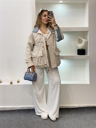 Robin Marka Jean Detaylı Premium Kalite Trenç