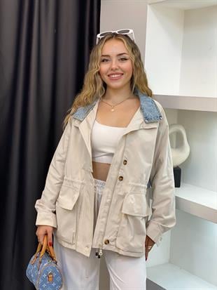 Robin Marka Jean Detaylı Premium Kalite Trenç