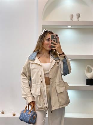 Robin Marka Jean Detaylı Premium Kalite Trenç