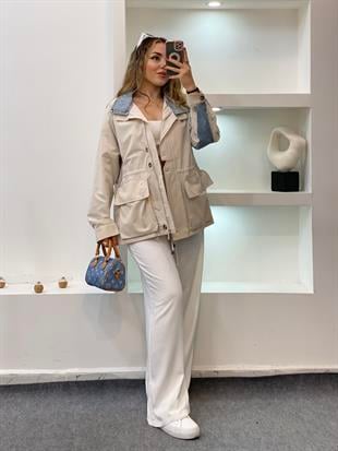 Robin Marka Jean Detaylı Premium Kalite Trenç