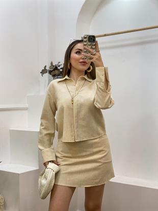 Sarı Gömlek  Etek Takım