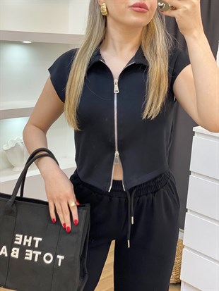 Siyah Fermuarlı Model Modal Takım