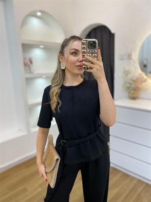 Siyah Kemerli Model Modal Takım