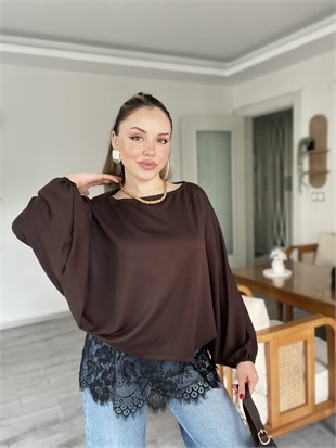 Siyah Lastikli Dantel Astar