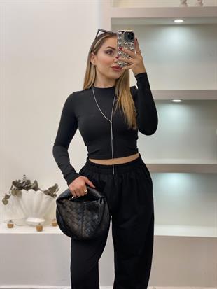 Siyah Likralı Scuba Takım