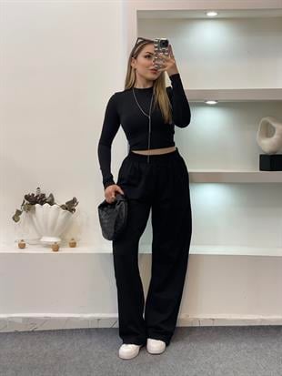 Siyah Likralı Scuba Takım