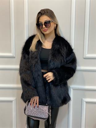 Siyah Marka Model Kürk Mont 
