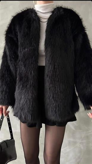Siyah Marka Model Kürk Mont 