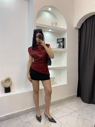 Siyah Premium Kalite Fermuarlı Etek