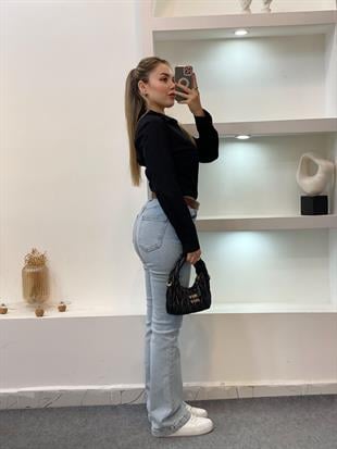 Siyah Uzun Kol Fit Gömlek 