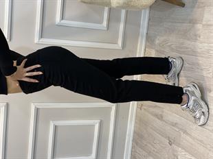 Siyah Yüksek Bel Boy Fit Jean 