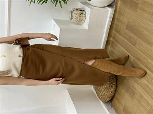 Taba Süet Anvelop Etek