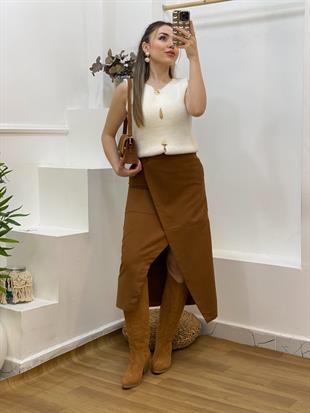 Taba Süet Anvelop Etek