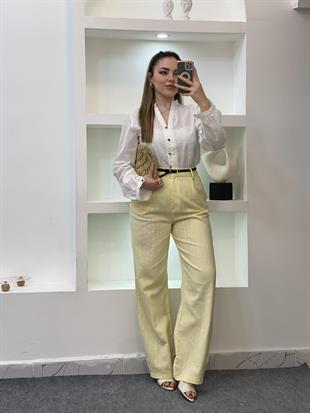 Tasarım Önü Düğmeli Fisto Gömlek 