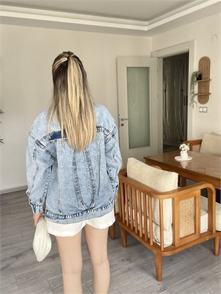 Tasarım Premium Kalite Renkli Kot Ceket