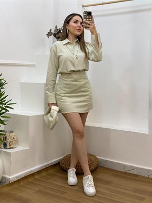 Yeşil Gömlek  Etekl Takım