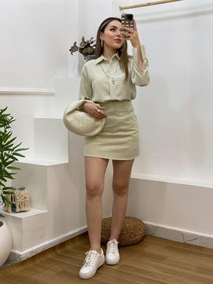 Yeşil Gömlek  Etekl Takım