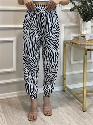 Zebr Desen Şalvar Pantolon 