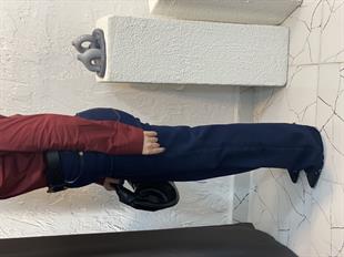 ZR Marka Koyu Lacivert Likralı Fit Gösteren Düz Kesim Jean 