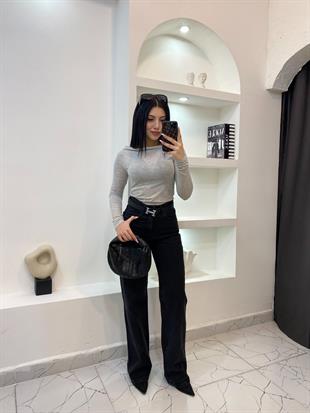 ZR Marka Taşlı Straight Jean 