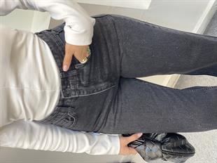 ZR Marka Taşlı Straight Jean 