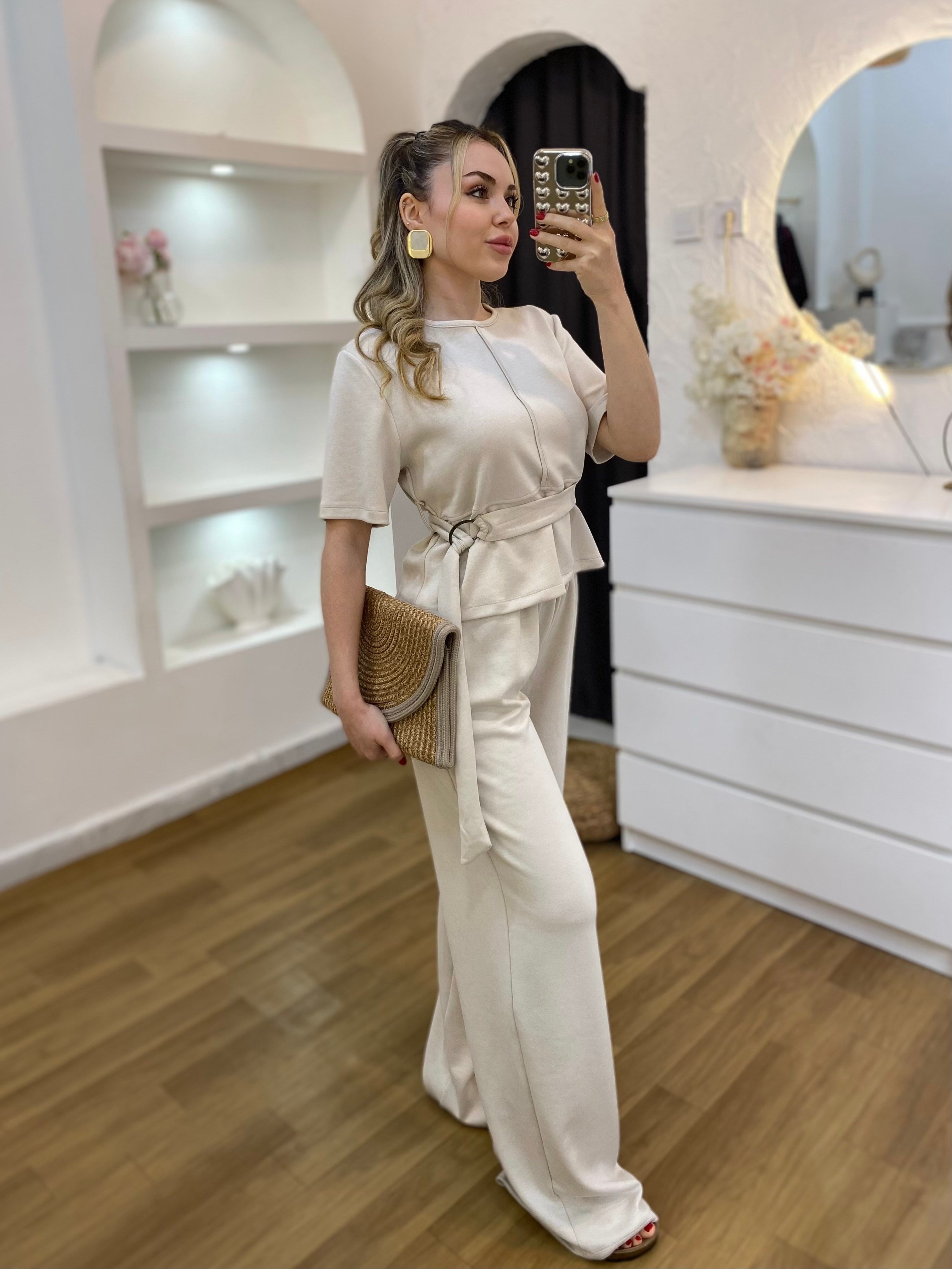 Bej Kemerli Model Modal Takım