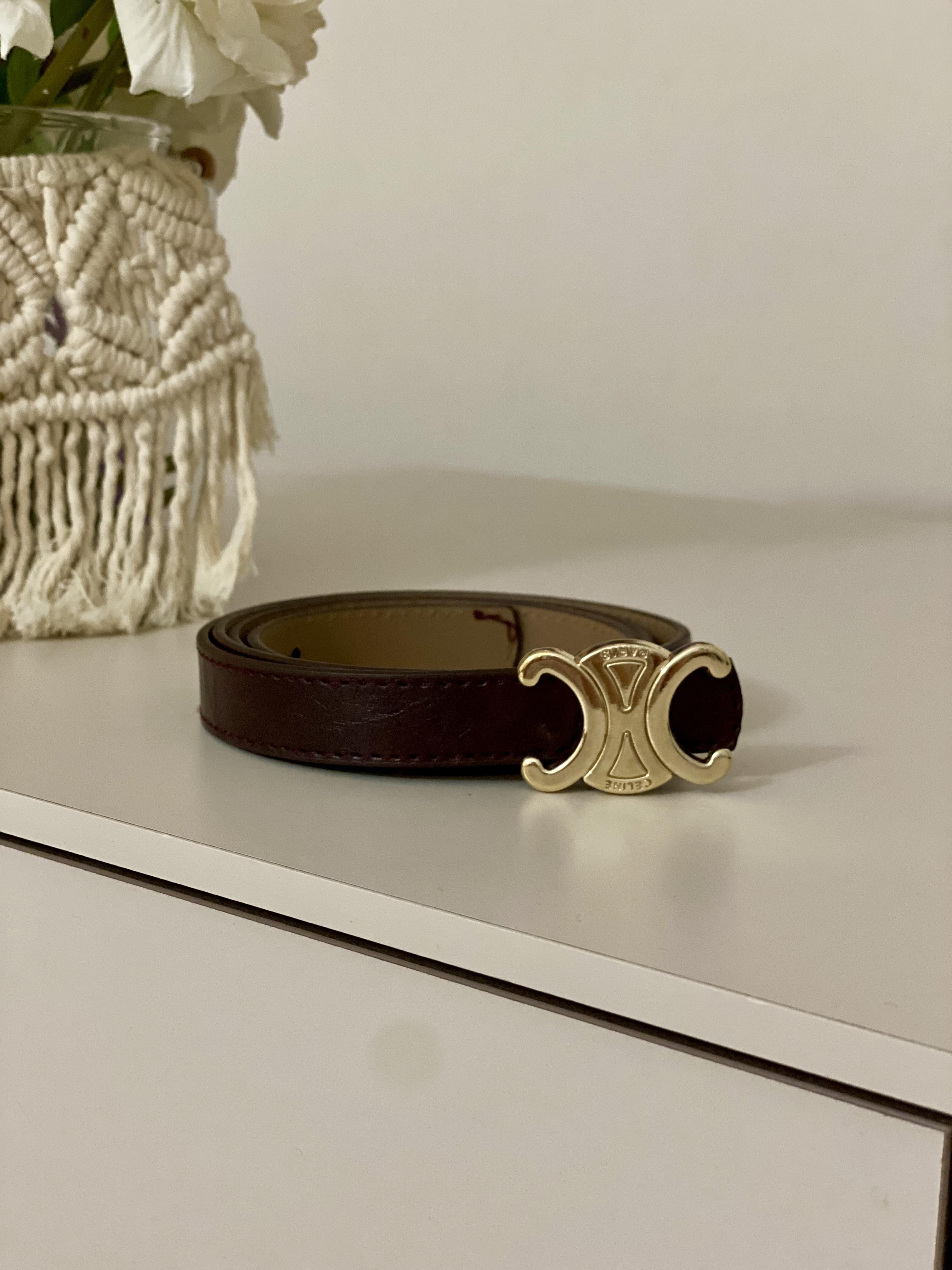 Bordo Marka Model Gold Tokalı Kemer