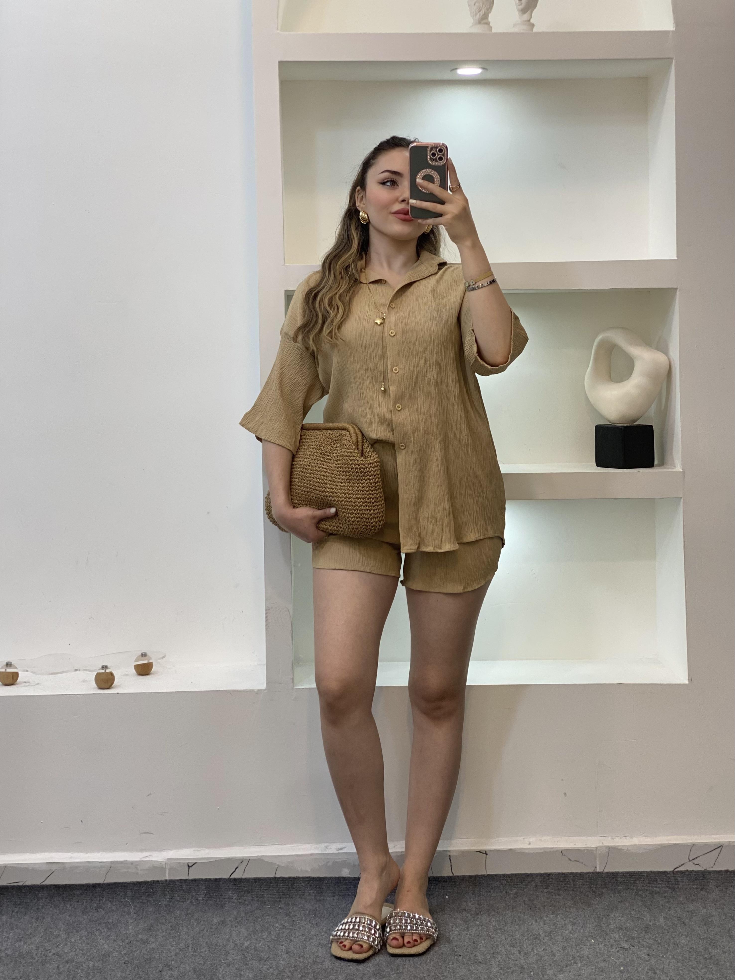 Camel Valeur Marka Şortlu Takım