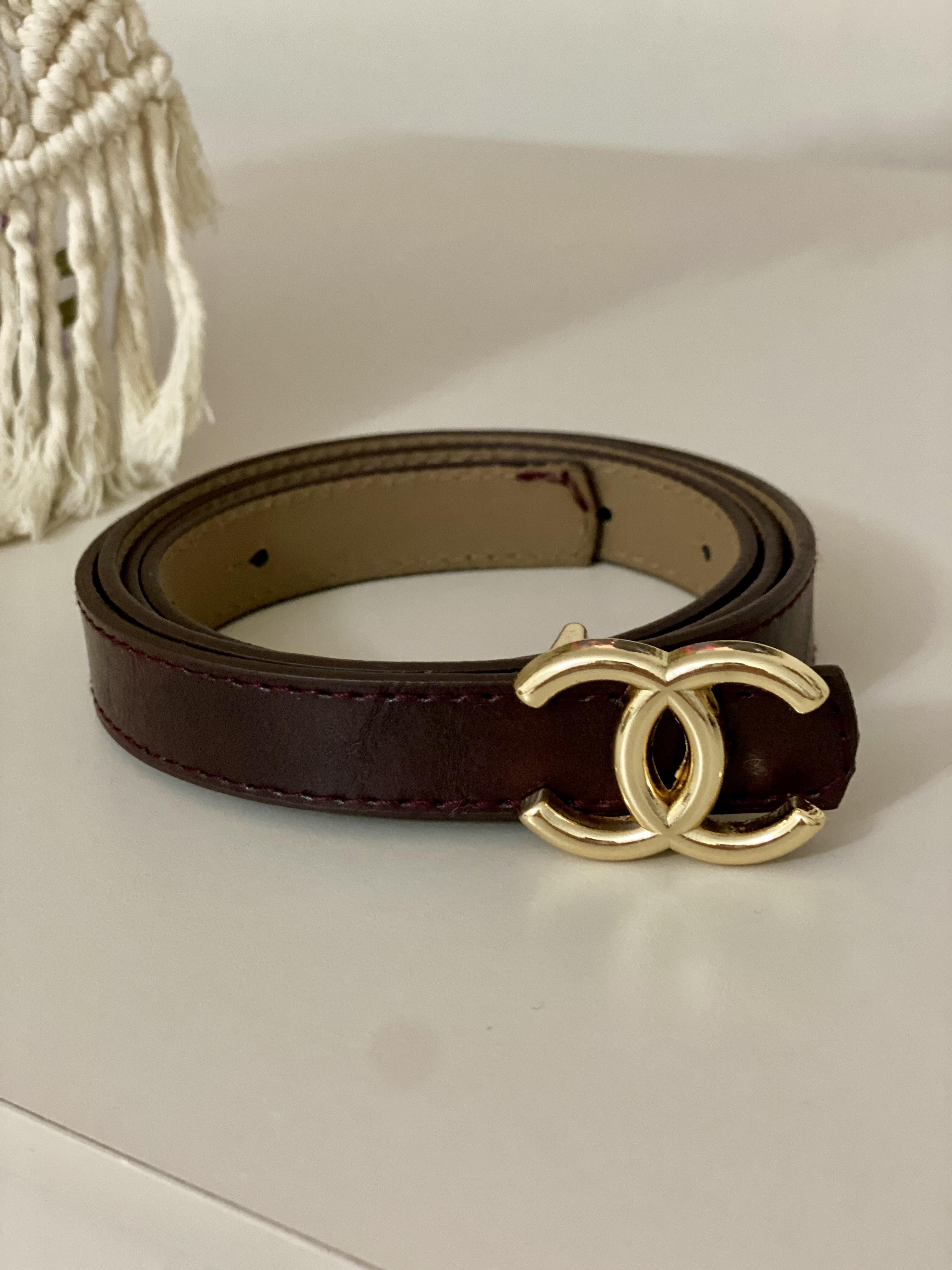 Koyu Bordo Marka Model Deri Kemer
