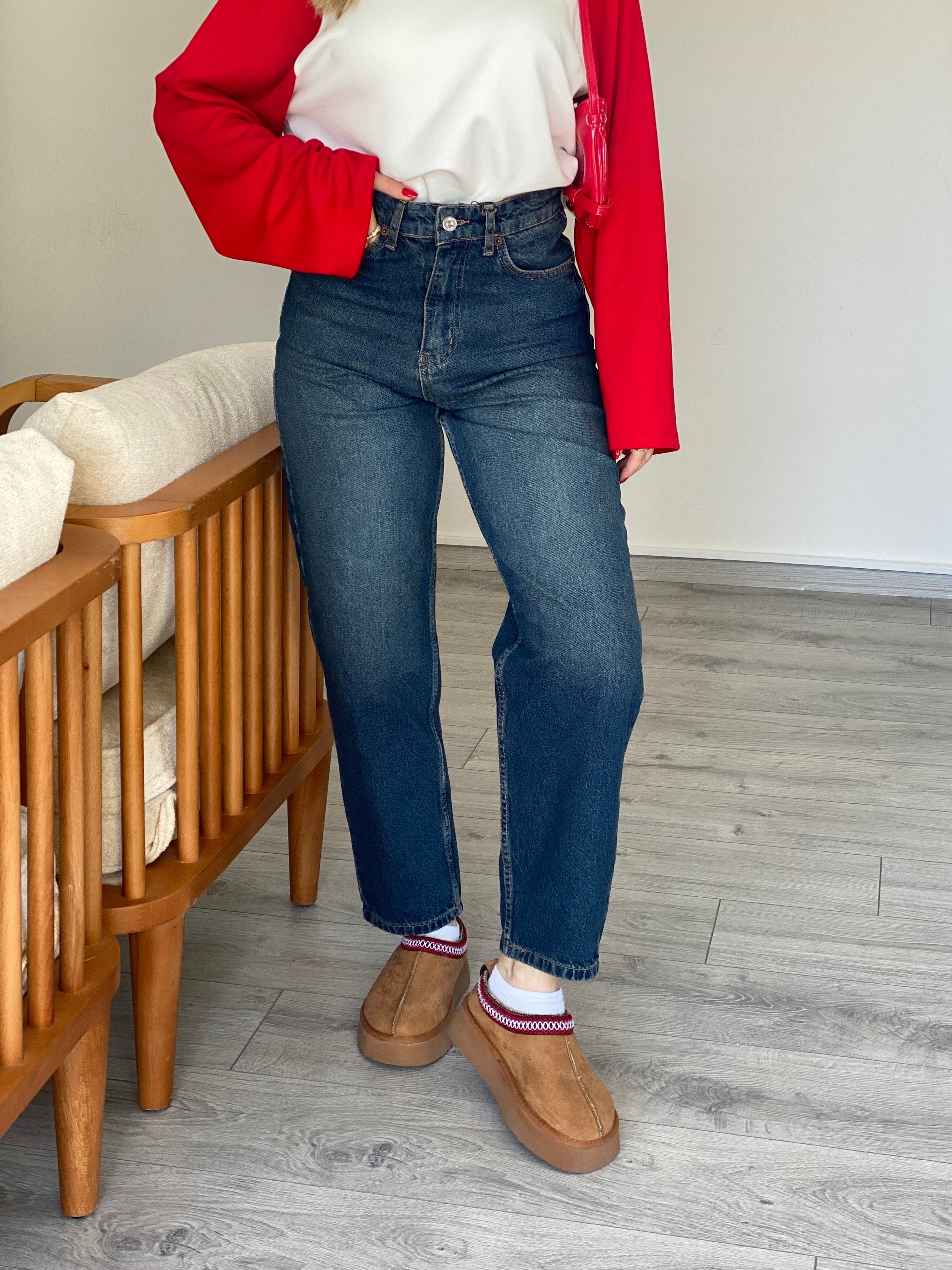 Laci Yüksek Bel Balon Jean