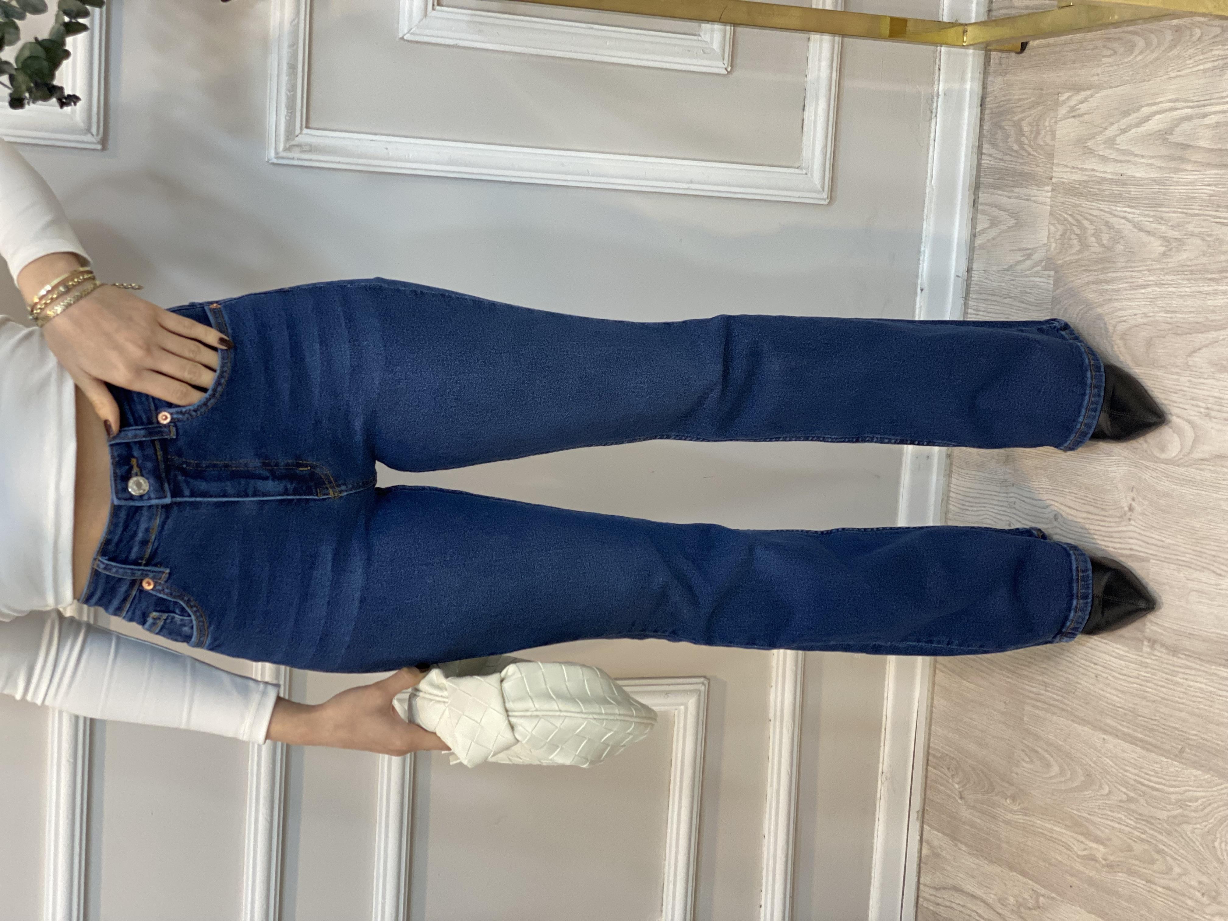 Mavi İspanyol Paça Jean 