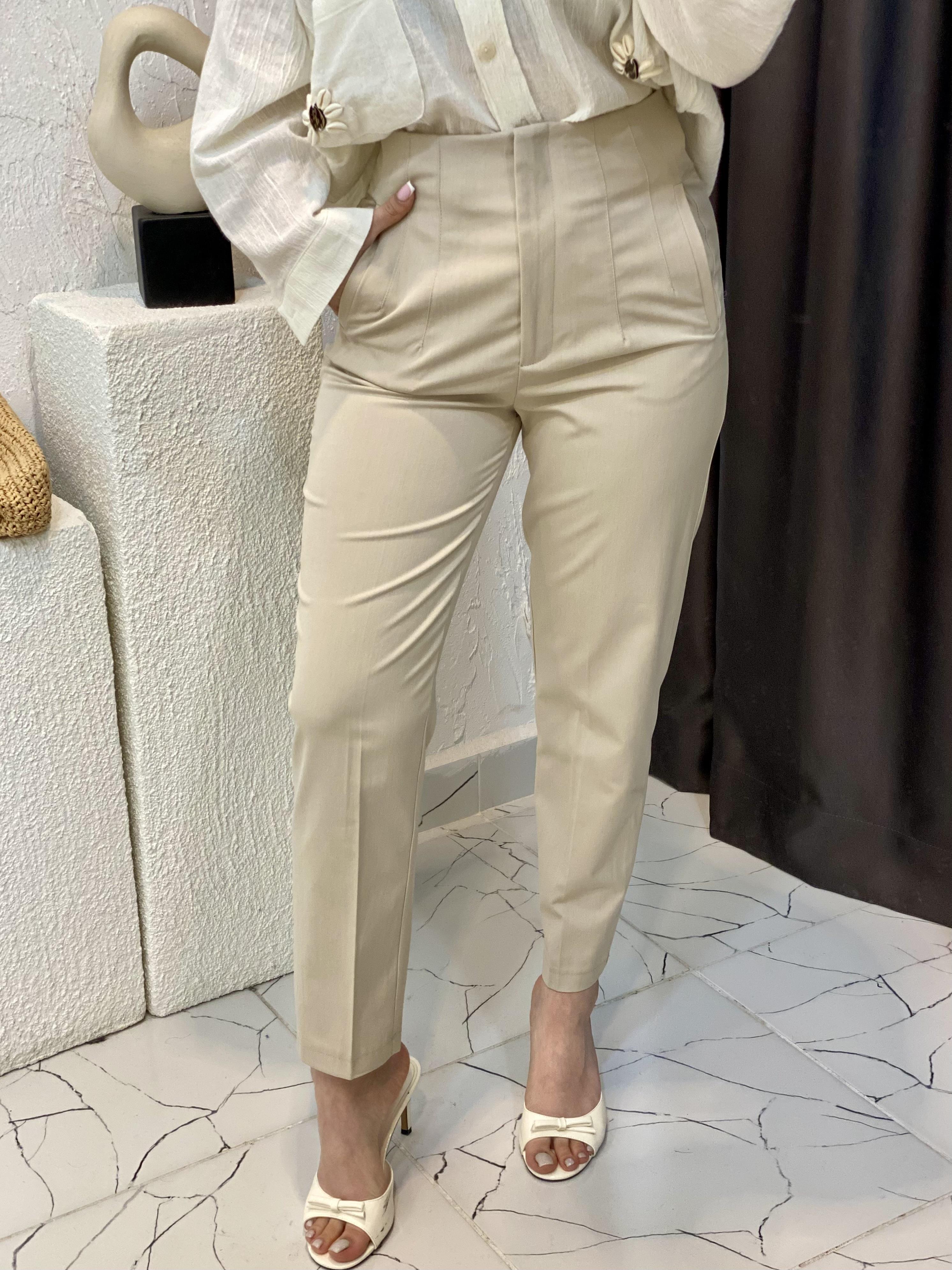 Perry Marka Bej Kumaş Pantolon 