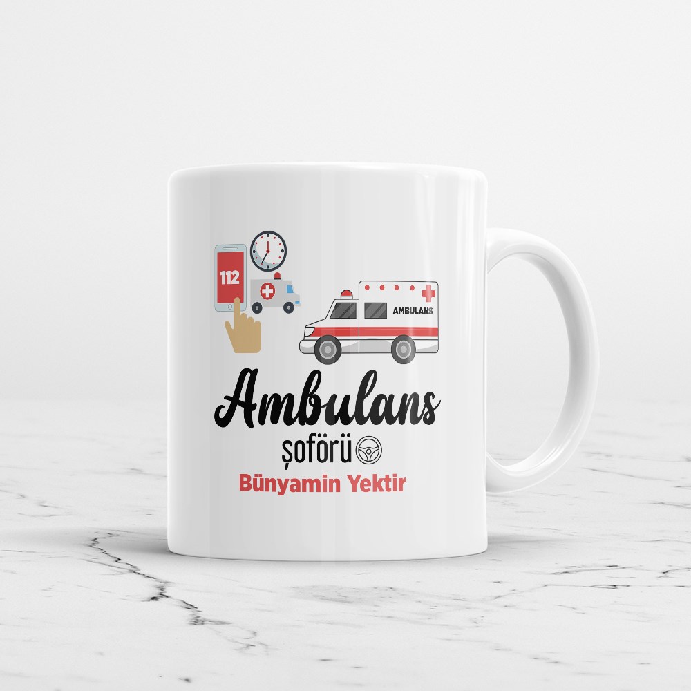 Ambulans Şoförü Kupa Bardak
