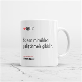 Annelik Sözleri Kupa Bardak