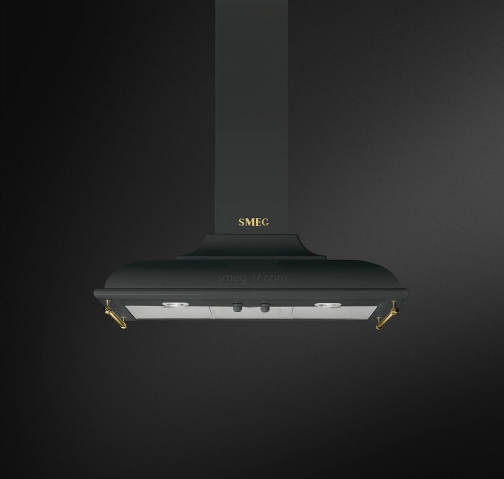 SMEG KC19AOE Antrasit/Rustik Davlumbaz 90 cm.