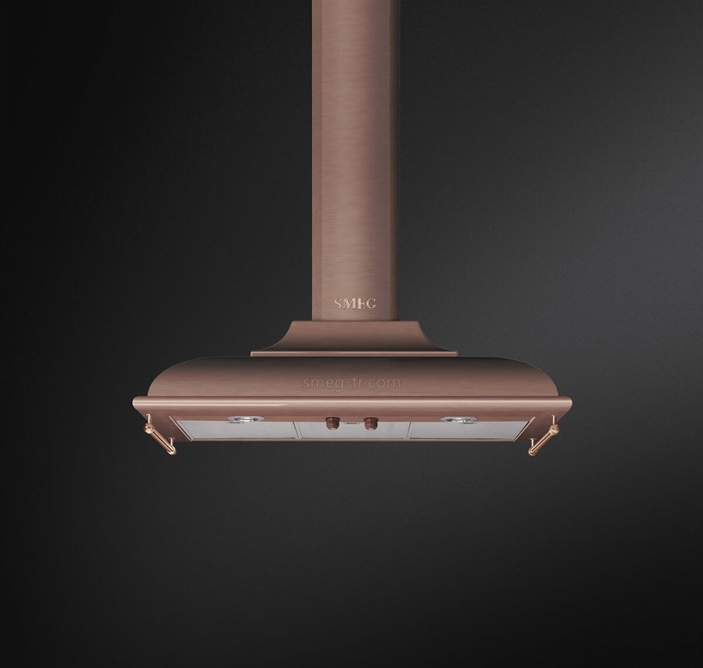 SMEG KC19RA Bakır Davlumbaz 90 cm.