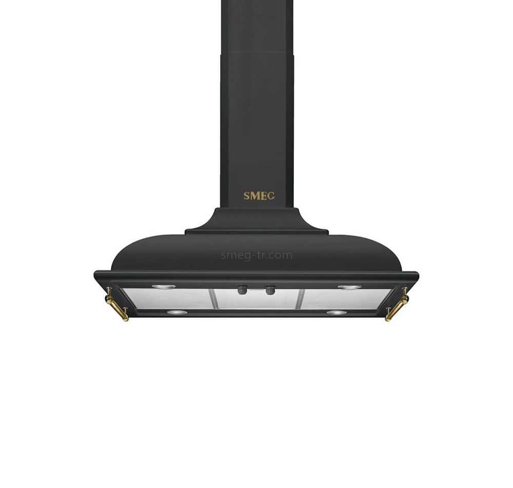 SMEG KCI19AOE Antrasit/Rustik ADA Davlumbaz 90 cm.